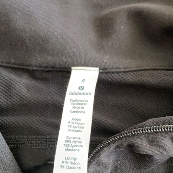 Lululemon Base Runner 1/2 Half Zip Pullover Sweater Black Size 4 OG Rulu VEUC - Picture 7 of 15
